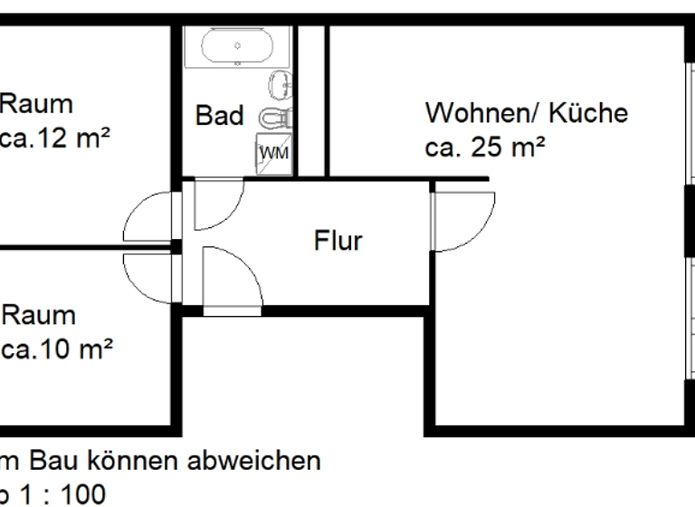 Wohnung zur Miete 335 € 3 Zimmer 57,7 m²<br/>Wohnfläche 4.<br/>Geschoss Weißenfelser Str. 40 Silberhöhe Halle (Saale) 06132