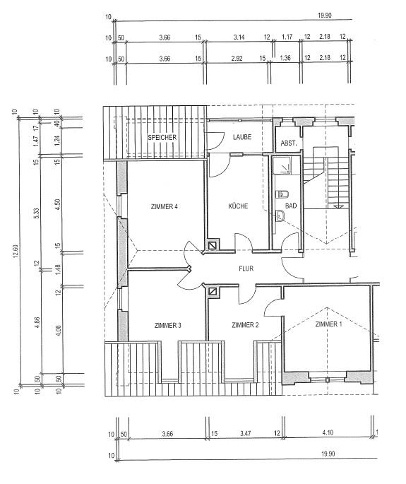 Wohnung zur Miete 1.150 € 4 Zimmer 95,8 m²<br/>Wohnfläche 2.<br/>Geschoss Franz-Ehret-Str. 20 Hauingen Lörrach 79541