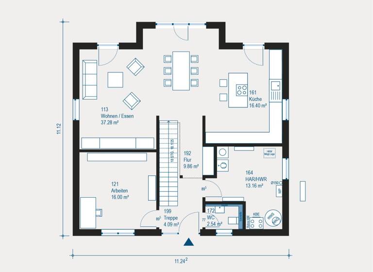 Villa zum Kauf 459.199 € 5 Zimmer 193 m² 473 m² Grundstück Mitte Witten 58455
