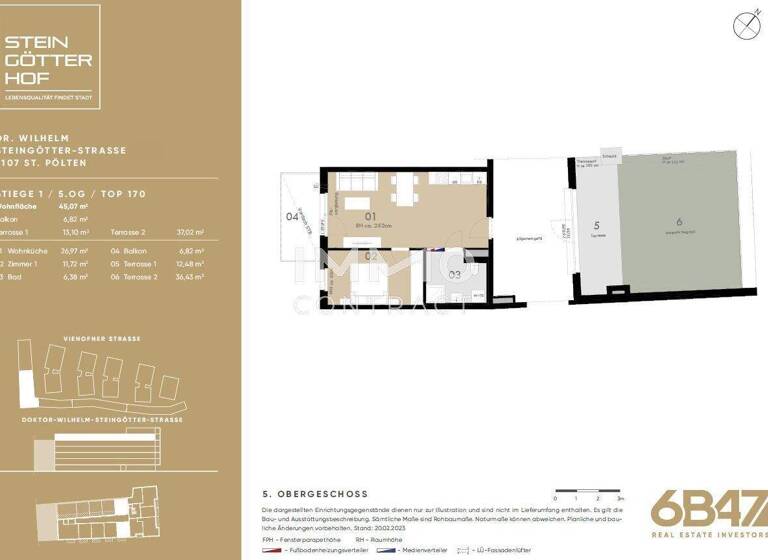 Wohnung zum Kauf - Erstbezug provisionsfrei 220.900 € 2 Zimmer 45,1 m² Teufelhof St. Pölten 3100