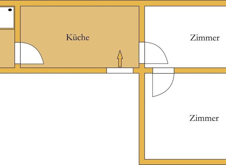 Wohnung zur Miete 315 € 2 Zimmer 47,4 m² 2. Geschoss frei ab sofort Köthen Köthen (Anhalt) 06366