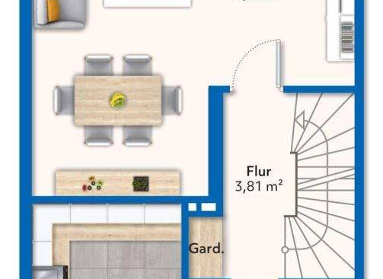 Reihenmittelhaus zum Kauf 229.000 € 4,5 Zimmer 90 m² 158 m² Grundstück Kirchhuchting Bremen / Huchting 28259