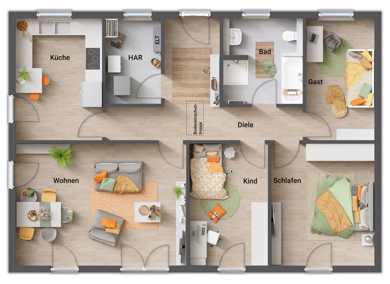 Haus zum Kauf provisionsfrei 342.800 € 4 Zimmer 108 m² 451 m² Grundstück Freudenburg 54450