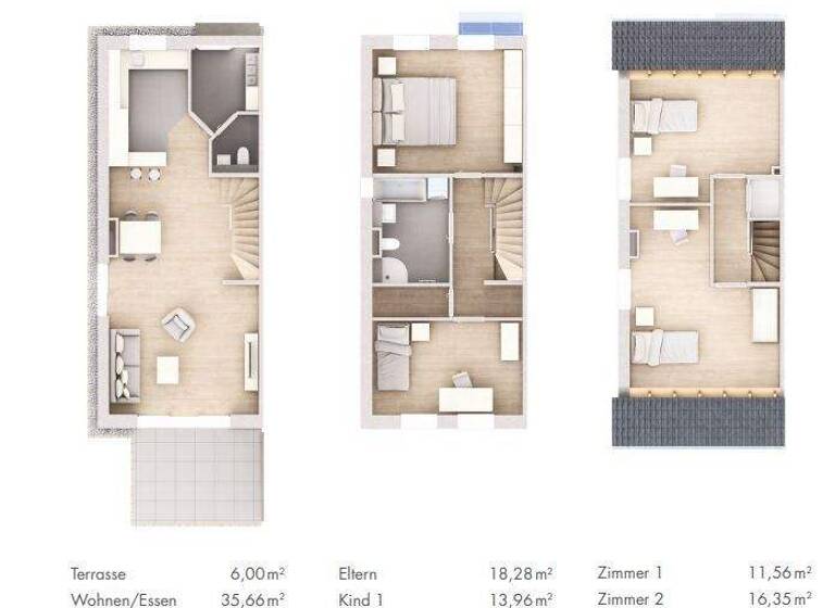 Reihenendhaus zum Kauf - Erstbezug provisionsfrei 549.900 € 5,5 Zimmer 137 m² 281 m² Grundstück Schwenningen Villingen-Schwenningen 78054