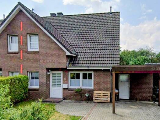 Doppelhaushälfte zum Kauf 285.000 € 4 Zimmer 107 m² 400 m² Grundstück Lunestedt Beverstedt 27616