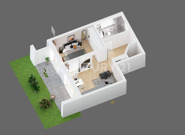 Wohnung zum Kauf 231.465 € 2 Zimmer 59,4 m² EG Im Osterdorf 20 Echthausen Wickede - Echthausen 58739