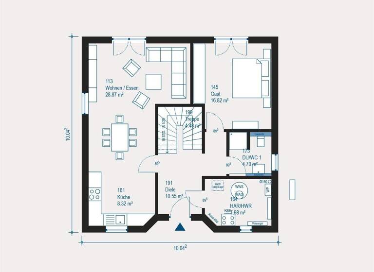 Einfamilienhaus zum Kauf provisionsfrei 347.852 € 5 Zimmer 158,4 m² 600 m² Grundstück Grebenhain 36355
