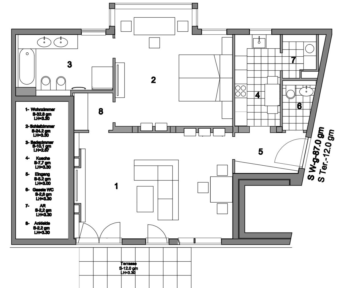 Wohnung zur Miete 2.500 € 2 Zimmer 87 m²<br/>Wohnfläche ab sofort<br/>Verfügbarkeit Tiergarten Berlin 10787