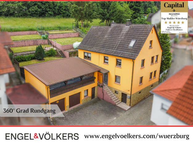 Einfamilienhaus zum Kauf 240.000 € 6 Zimmer 164 m² 480 m² Grundstück Wernfeld Gemünden am Main 97737