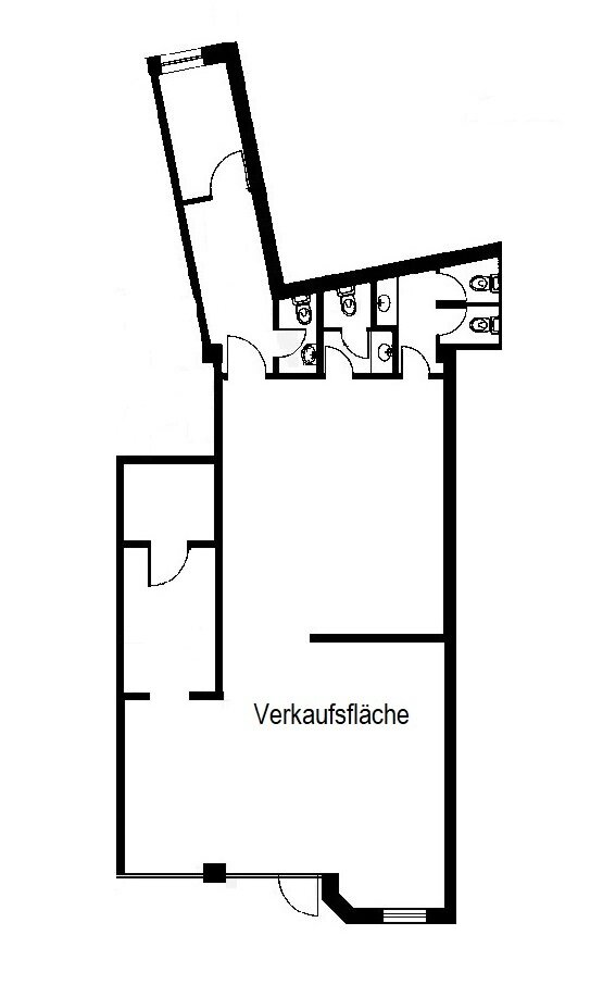 Laden zur Miete 1.100 € 2 Zimmer Bahnhofsviertel Oldenburg 26122