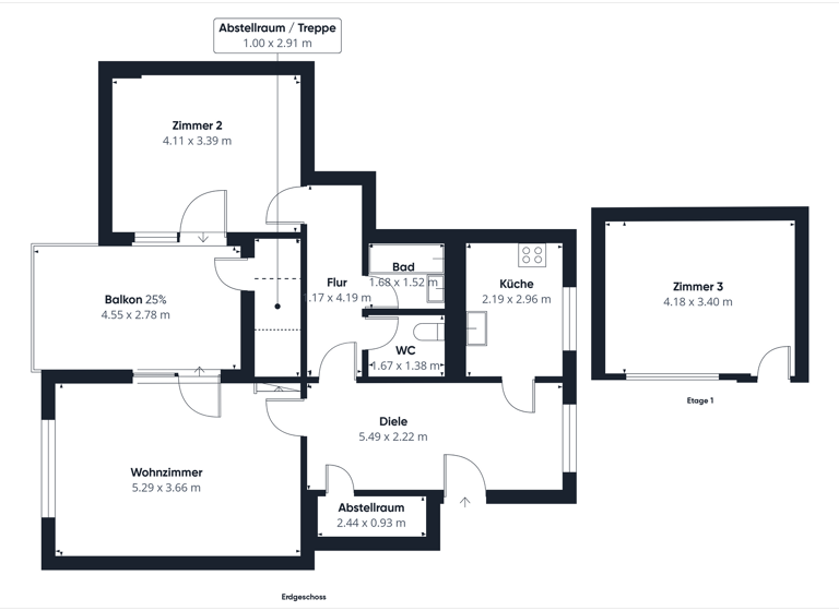 Maisonette zum Kauf 130.000 € 3 Zimmer 89 m² 7. Geschoss Halberstädter Straße 15 Westhagen Wolfsburg 38444