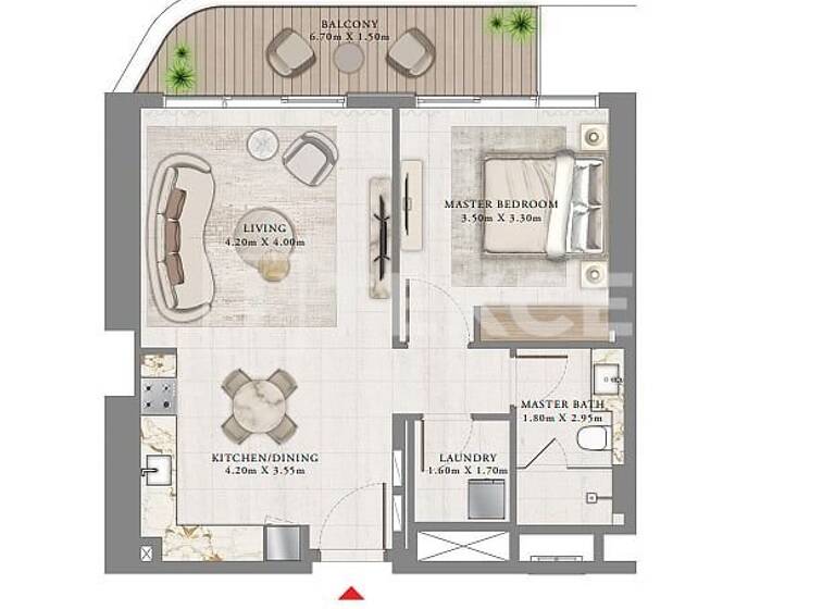 Studio zum Kauf 1.325.000 € 3 Zimmer 128 m² 1. Geschoss Dubai