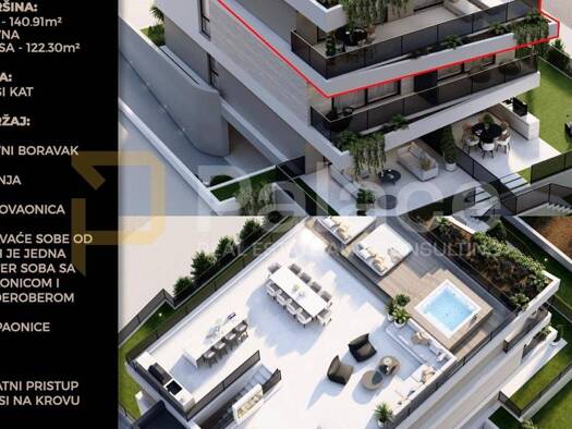 Wohnung zum Kauf - Erstbezug 680.000 € 3 Zimmer 141 m² 2 Geschosse Trogir 21220