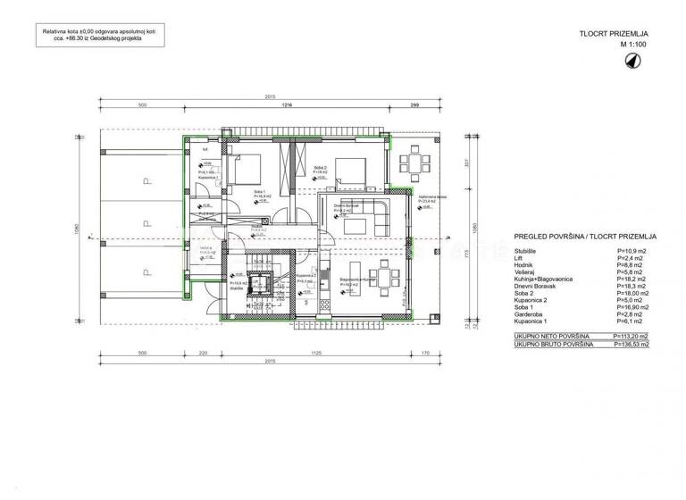 Wohnung zum Kauf 590.000 € 3 Zimmer Vrbnik 51516