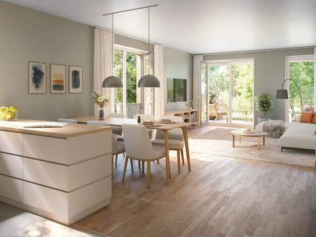 Wohnung zum Kauf - Neubau provisionsfrei 799.000 € 4 Zimmer 100,2 m² 1. Geschoss Friedrich-Kirsten-Straße 35 Wellingsbüttel Hamburg-Poppenbüttel 22391