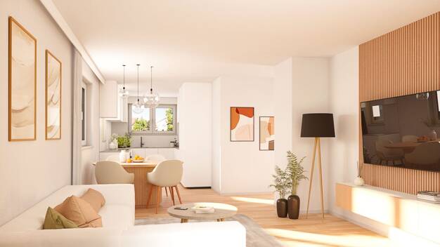 Wohnung zum Kauf - Neubau provisionsfrei 559.000 € 3 Zimmer 77,7 m² 1. Geschoss Uhlandstraße 10 Gärtringen Gärtringen 71116