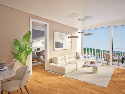 Wohnung zum Kauf - Erstbezug provisionsfrei 596.700 € 3 Zimmer 76,5 m² 5. Geschoss Am Briel 53 Petershausen Konstanz 78467