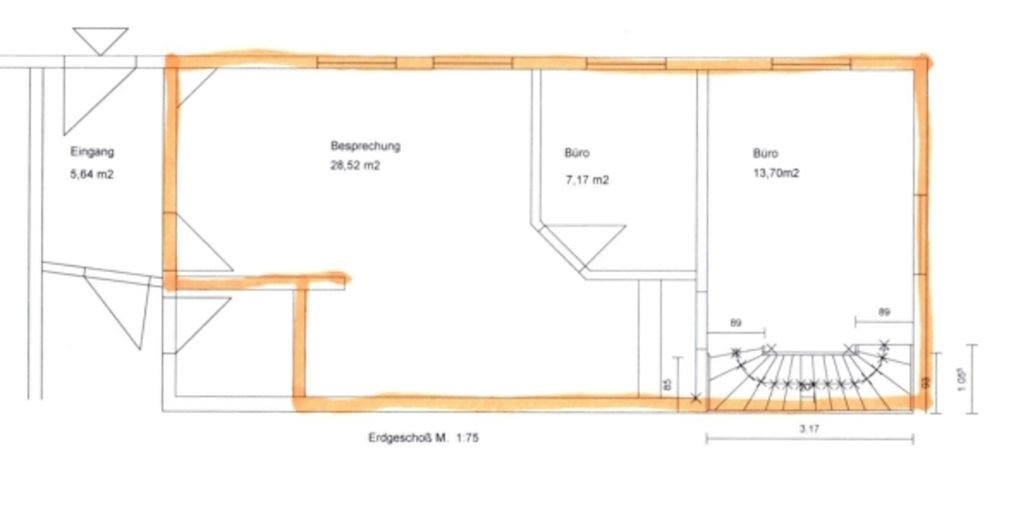 Bürofläche zur Miete 900 € 100 m²<br/>Bürofläche Dornstetten Dornstetten 72280