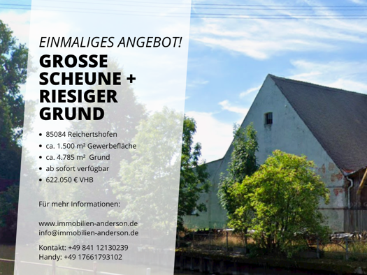 Land-/Forstwirtschaft zum Kauf 622.050 € 4.785 m² Grundstück Reichertshofen 85084