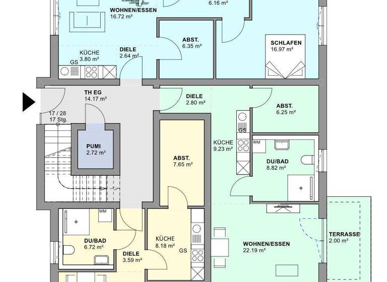 Wohnung zum Kauf - Erstbezug 485.485 € 3 Zimmer 74,7 m² Bad Zwischenahn I Bad Zwischenahn 26160