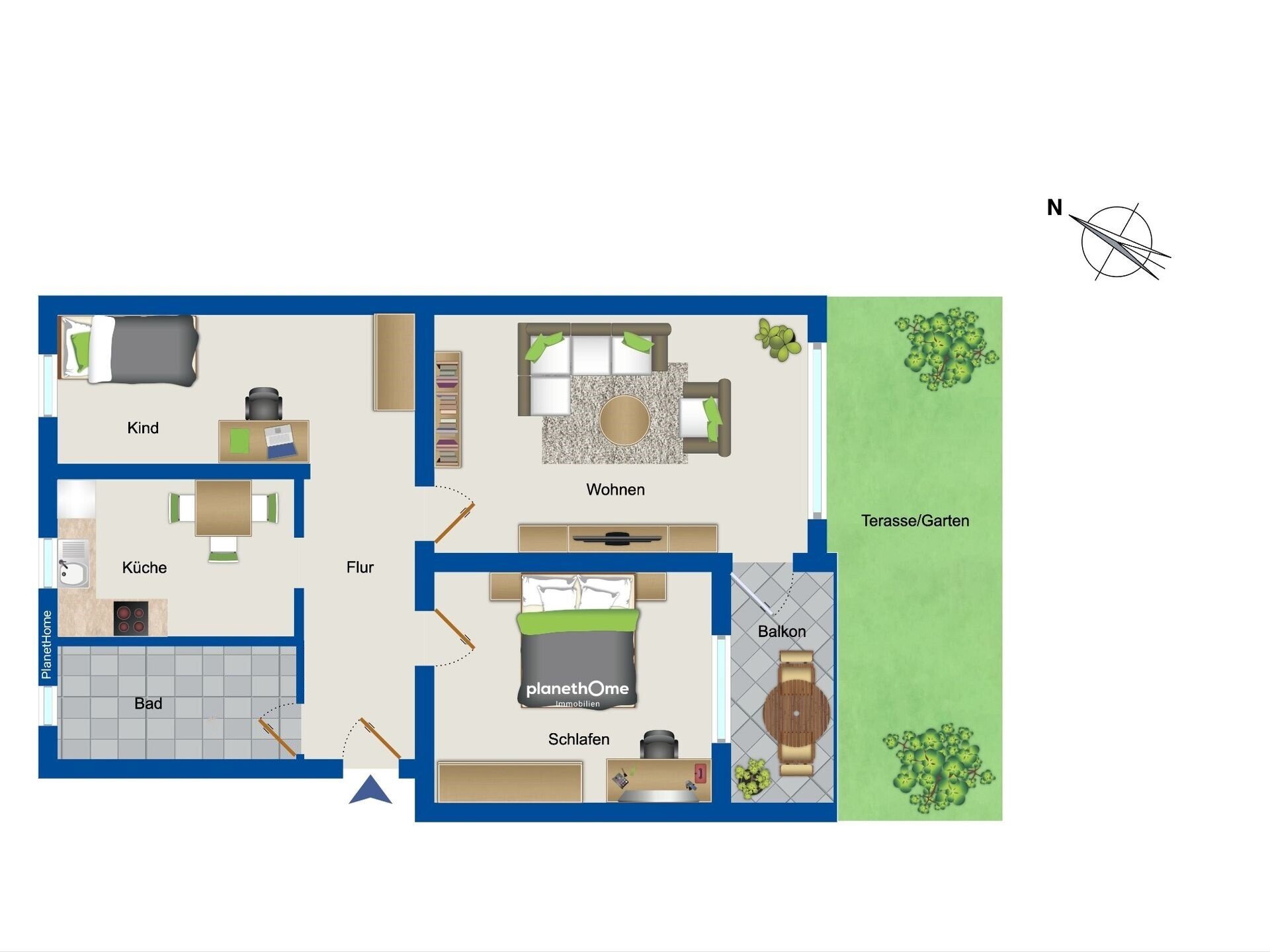 Wohnung zum Kauf 219.000 € 3 Zimmer 74 m²<br/>Wohnfläche 1.<br/>Geschoss Langen Geestland 27607