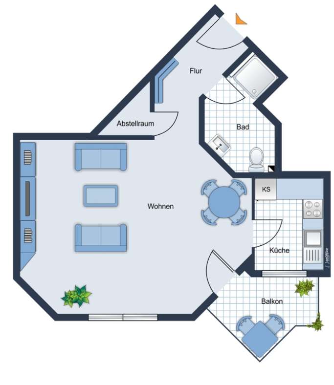 Wohnung zur Miete 460 € 1 Zimmer 46 m²<br/>Wohnfläche 2.<br/>Geschoss ab sofort<br/>Verfügbarkeit Munscheidstraße 27 Ückendorf Gelsenkirchen / Ückendorf 45886