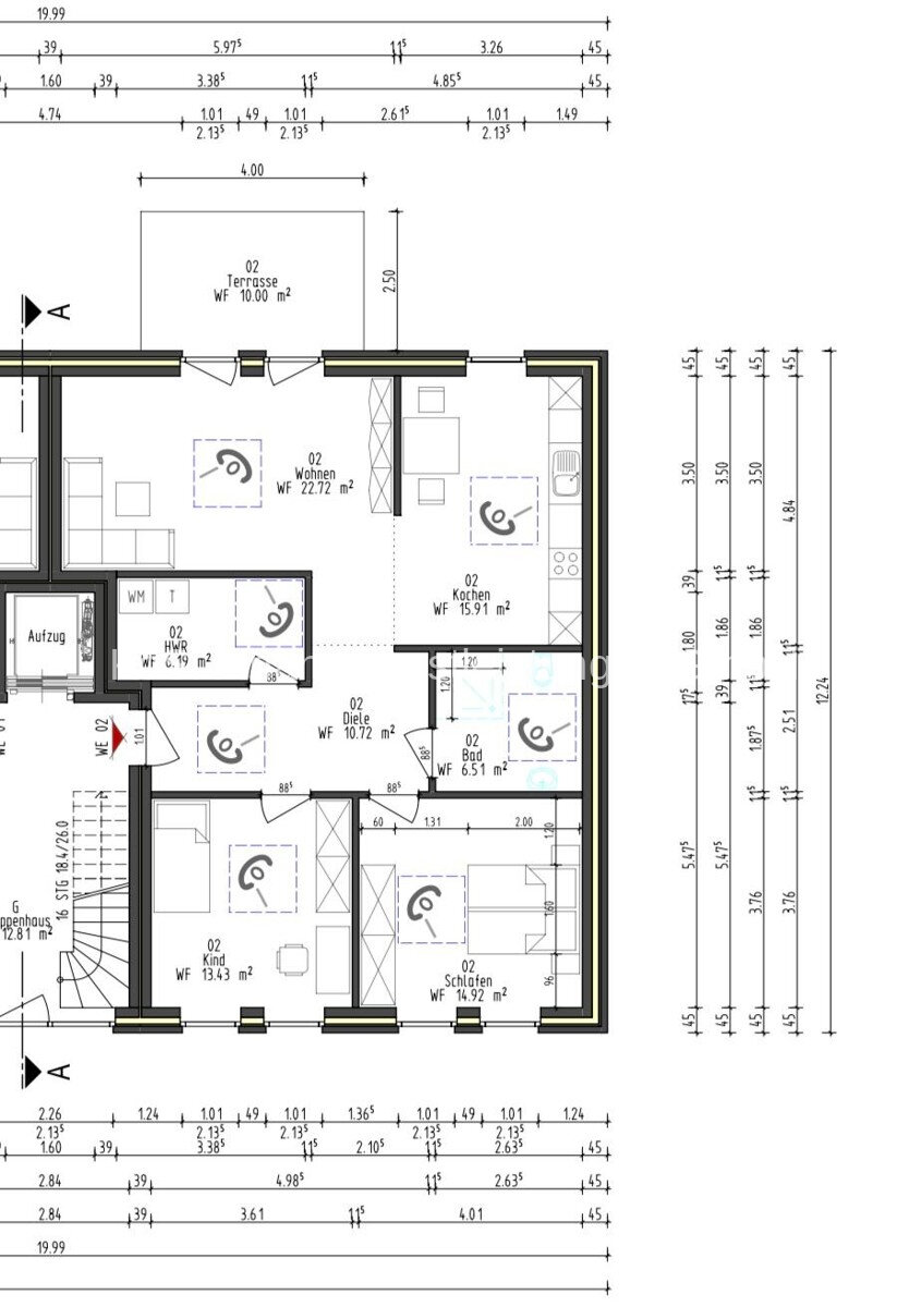 Wohnung zur Miete 950 € 2 Zimmer 82,4 m²<br/>Wohnfläche Aschendorf Papenburg / Aschendorf (Ems) 26871