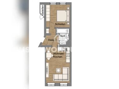 Wohnung zur Miete Tauschwohnung 445 € 2 Zimmer 46 m² 3. Geschoss Neustadt-Neuschönefeld Leipzig 04317