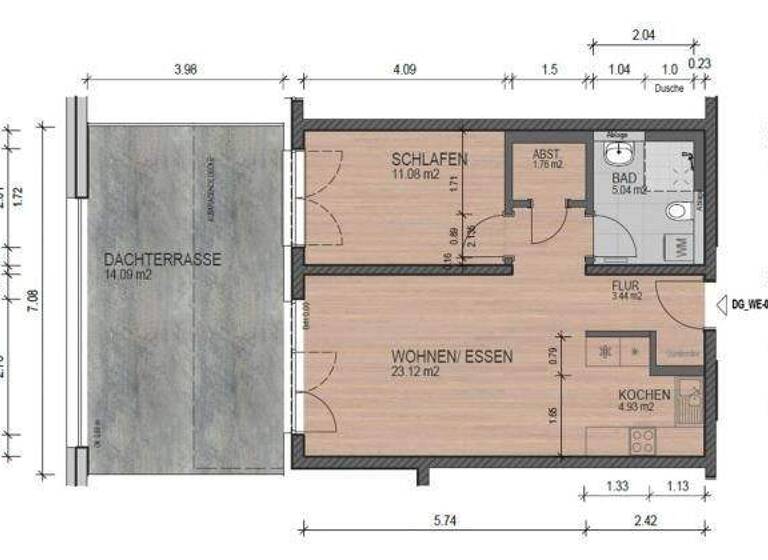 Wohnung zur Miete 646 € 2 Zimmer 63,3 m² 3. Geschoss Neues Leben 2 Oschersleben 39387