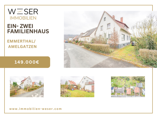 Einfamilienhaus zum Kauf 149.000 € 6 Zimmer 140 m² 706 m² Grundstück Amelgatzen Emmerthal 31860