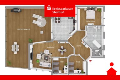 Wohnung zum Kauf 220.000 € 4 Zimmer 123 m² frei ab sofort Recke Recke 49509