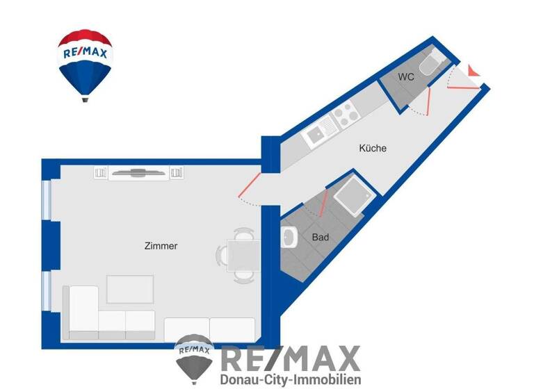 Studio zum Kauf 1 Zimmer 35 m² 1. Geschoss Wien 1100