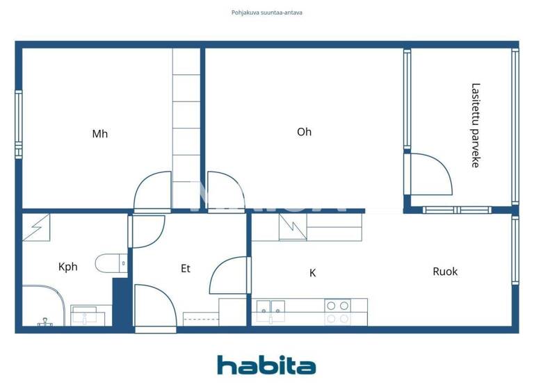 Wohnung zum Kauf 88.000 € 2 Zimmer 55,5 m² 3. Geschoss Ounasvaarantie 5 Helsinki 00970