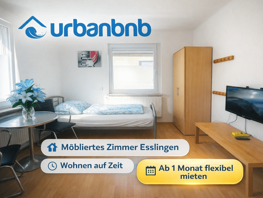 WG-Zimmer zur Miete auf Zeit 590 € 13 m² frei ab 24.12.2026 Hermannstraße Zell Esslingen am Neckar 73730