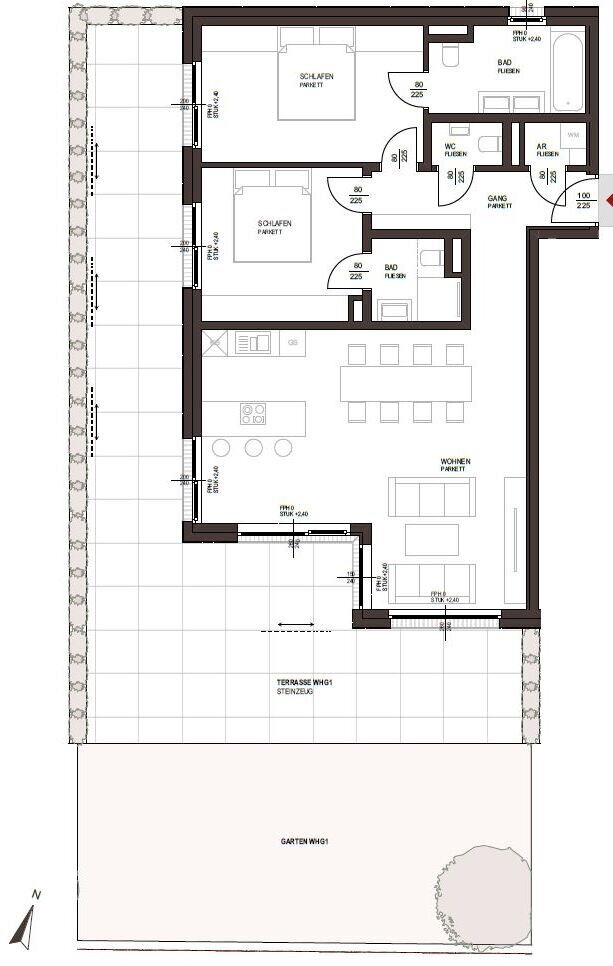 Wohnung zum Kauf 738.960 € 3 Zimmer 92,4 m²<br/>Wohnfläche EG<br/>Geschoss Gmunden 4810