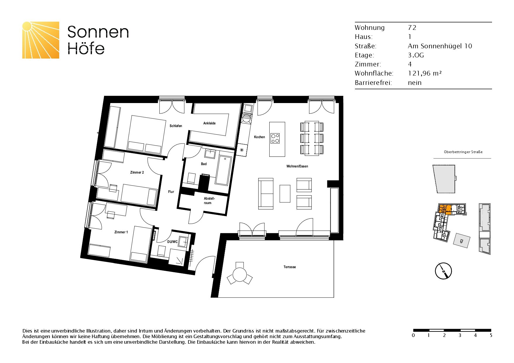 Wohnung zur Miete 1.385 € 4 Zimmer 122 m²<br/>Wohnfläche 3.<br/>Geschoss ab sofort<br/>Verfügbarkeit Am Sonnenhügel 10 Südstadt / Hardt Schwäbisch Gmünd 73525