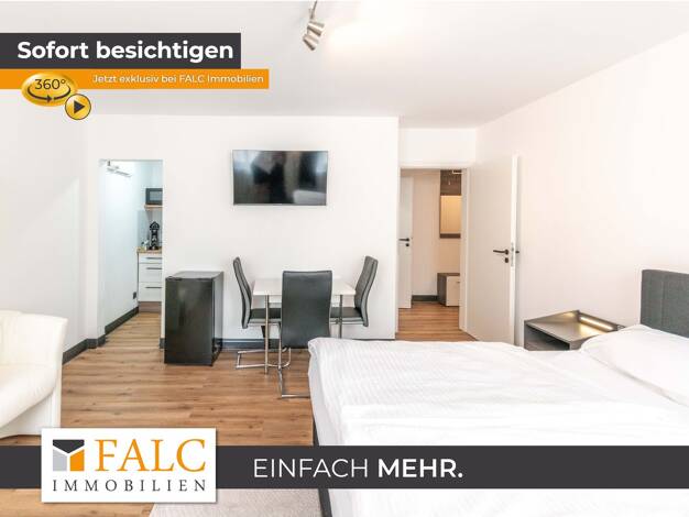 Wohnung zur Miete Wohnen auf Zeit 1.200 € 1 Zimmer 30,8 m² frei ab sofort Schützenbahn 15 Stadtkern Essen 45127