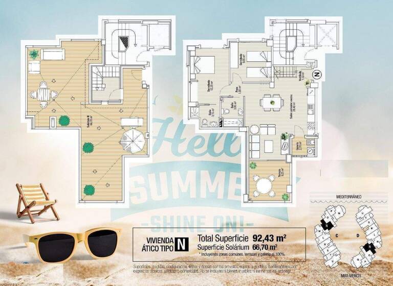 Penthouse zum Kauf - Erstbezug provisionsfrei 385.000 € 3 Zimmer 92 m² La Manga 