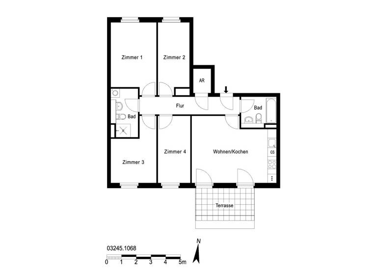 Wohnung zur Miete 1.312 € 5 Zimmer 93 m² 5. Geschoss frei ab sofort Havelländer Ring 36A Hellersdorf Berlin 12629