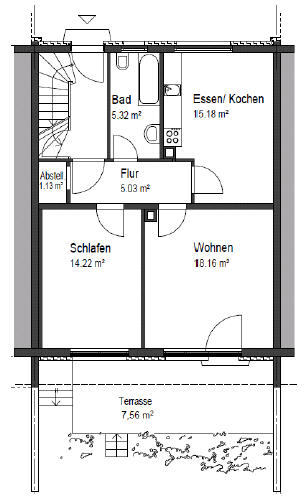 Wohnung zur Miete 800 € 2 Zimmer 66,6 m²<br/>Wohnfläche EG<br/>Geschoss ab sofort<br/>Verfügbarkeit Eselsberg Mähringer Weg Ulm 89075