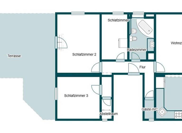 Wohnung zum Kauf 380.000 € 4 Zimmer 95 m² 1. Geschoss Feuerbach Stuttgart 70469
