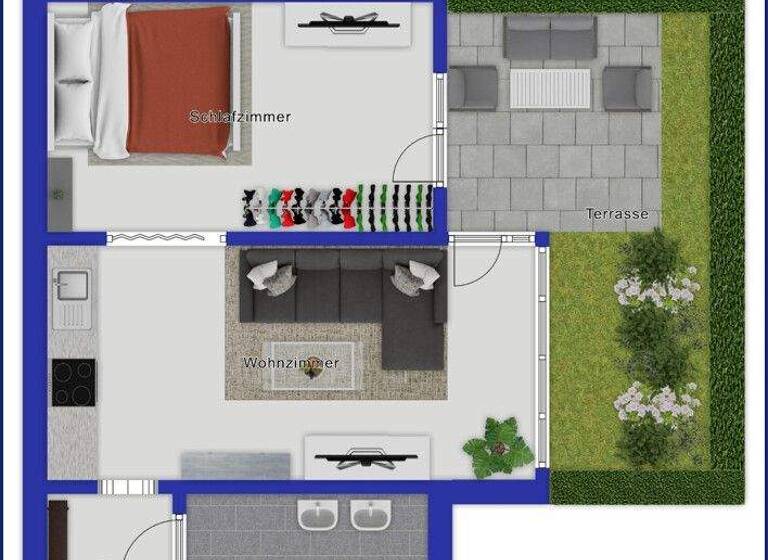 Wohnung zum Kauf 169.000 € 2 Zimmer 41 m² EG Kressbronn Kressbronn am Bodensee 88079