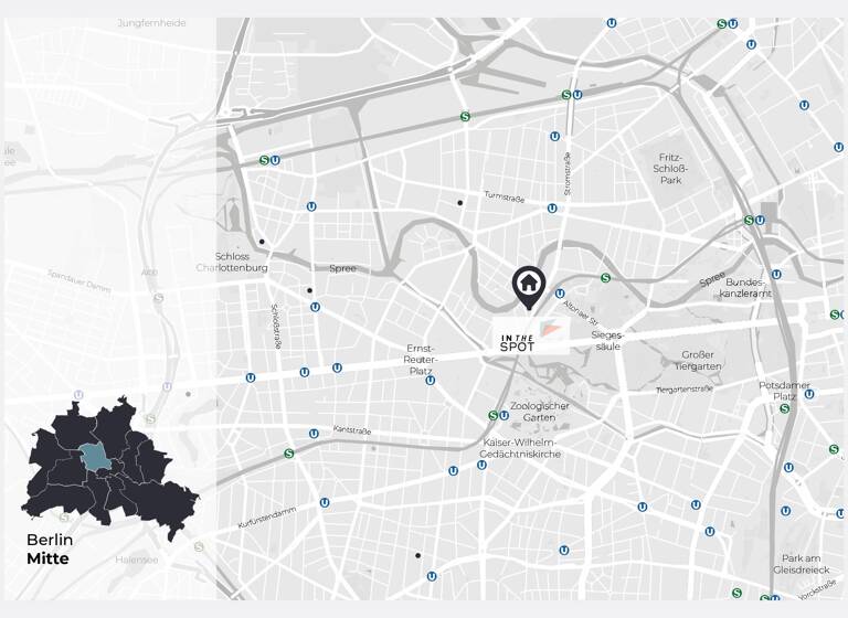 Wohnung zum Kauf provisionsfrei 289.600 € 2 Zimmer 65 m² 4. Geschoss Flotowstraße 1 Hansaviertel Berlin 10555