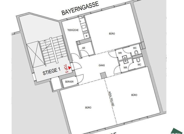 Büro zur Miete 15 € 2 Zimmer Wien 1030