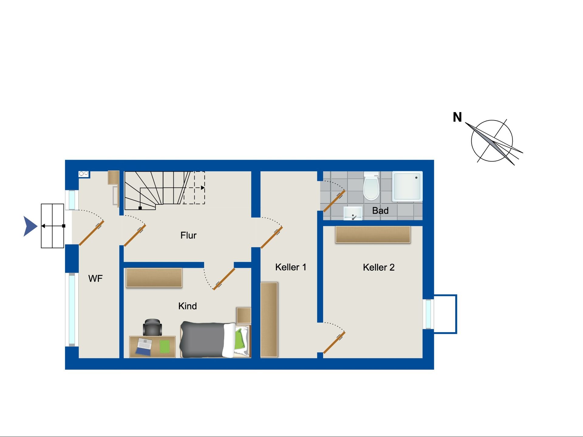 Doppelhaushälfte zum Kauf 479.000 € 6 Zimmer 130 m²<br/>Wohnfläche 421 m²<br/>Grundstück Grifflenberg Wuppertal 42119