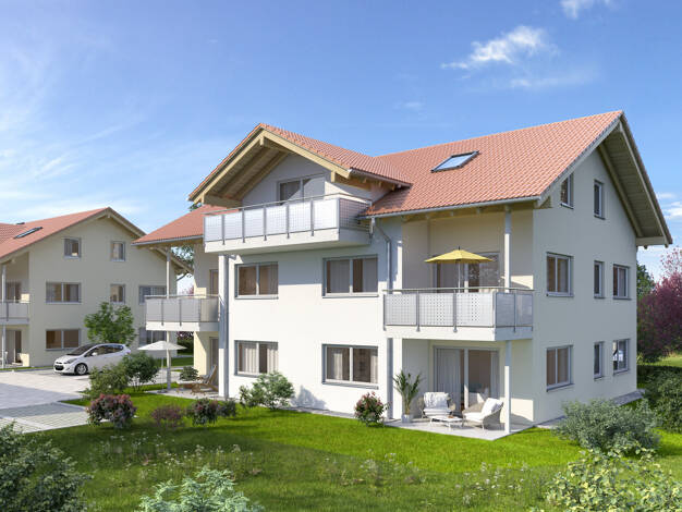 Wohnung zum Kauf - Neubau provisionsfrei als Kapitalanlage geeignet 474.000 € 3 Zimmer 67,7 m² Wielenbach Wielenbach 82407
