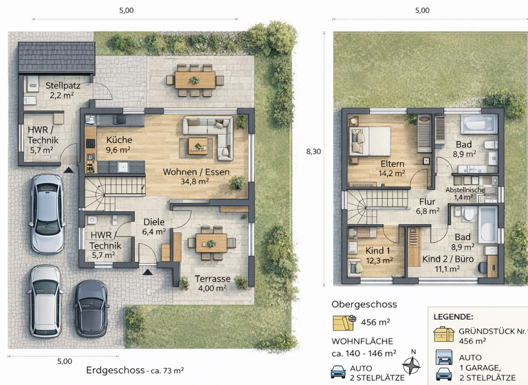 Grundstück zum Kauf 390.000 € 456 m² Grundstück Übersee 83236