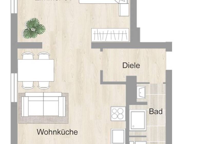 Studio zur Miete 498 € 1 Zimmer 47,8 m² 1. Geschoss frei ab 01.05.2026 Bischof-Franz-Wolf-Str. 28 Gerschede Essen 45357