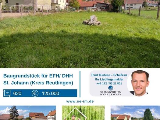 Grundstück zum Kauf 125.000 € 620 m² Grundstück Gächingen Sankt Johann 72813