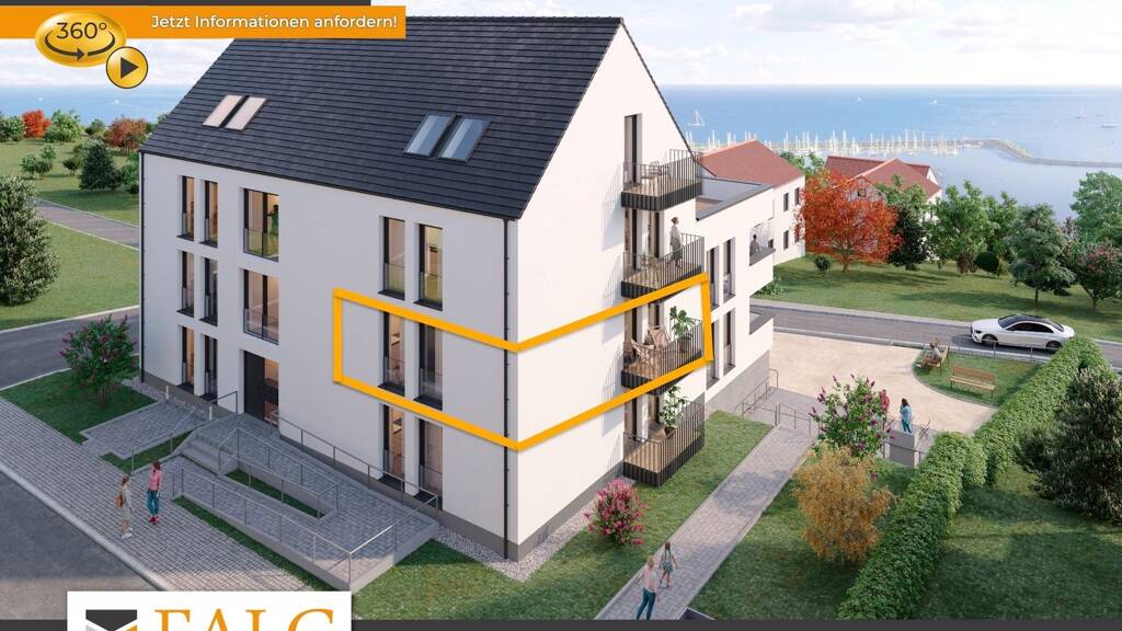 Wohnung zum Kauf - Erstbezug 295.500 € 2 Zimmer 62,8 m² Stralsunder Str. 14a Sassnitz 18546